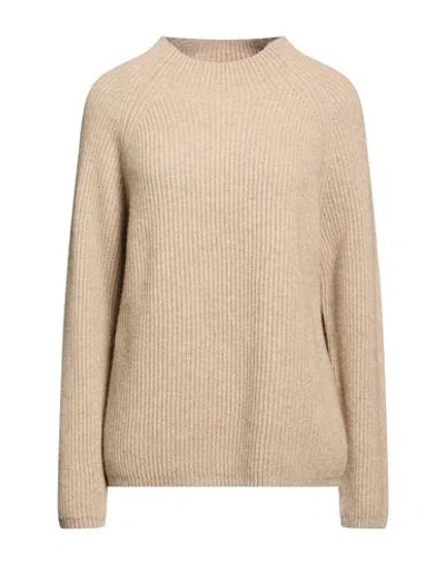 Be You By Geraldine Alasio Woman Sweater Beige Size Xl Cashmere In Sand