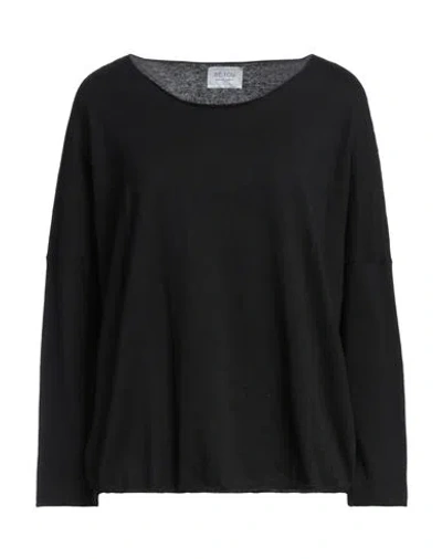 Be You By Geraldine Alasio Woman Sweater Black Size S Cotton, Cashmere In Black