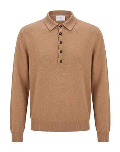 Be You By Geraldine Alasio Woman Sweater Camel Size L Cashmere In Beige