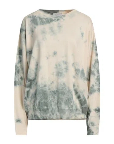 Be You By Geraldine Alasio Woman Sweater Cream Size L Cotton, Cashmere, Silk In White