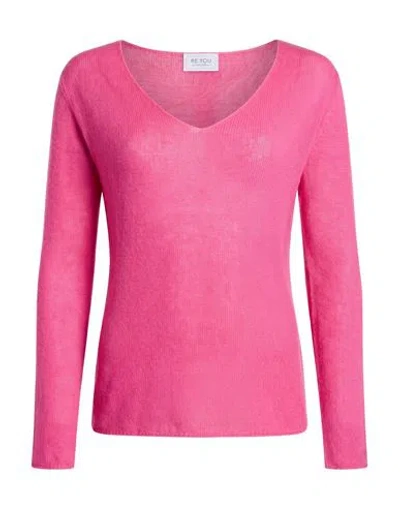 Be You By Geraldine Alasio Woman Sweater Fuchsia Size S Cashmere