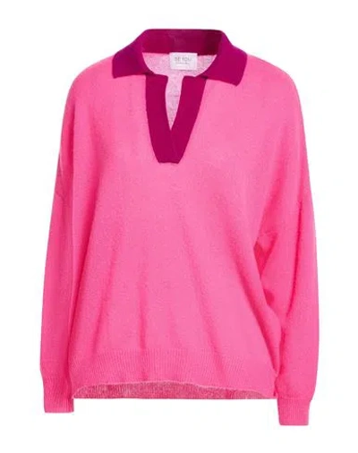 Be You By Geraldine Alasio Woman Sweater Fuchsia Size Xs Cashmere In Pink