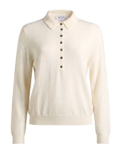 Be You By Geraldine Alasio Woman Sweater Ivory Size L Cashmere In White