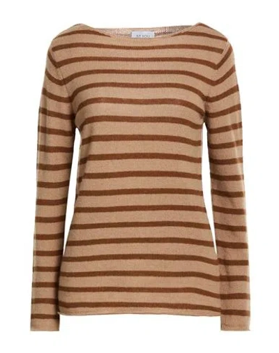 Be You By Geraldine Alasio Woman Sweater Light Brown Size L Cashmere