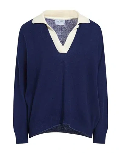 Be You By Geraldine Alasio Woman Sweater Midnight Blue Size S Cashmere