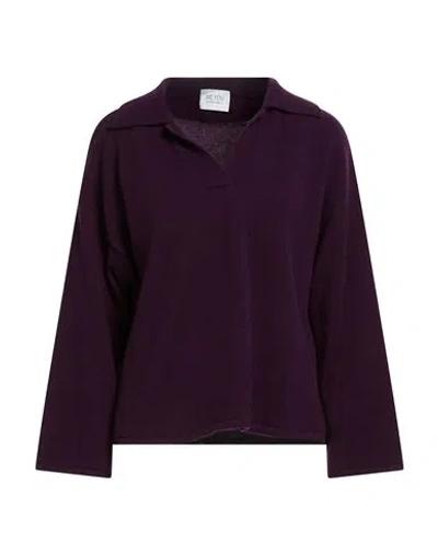 Be You By Geraldine Alasio Woman Sweater Plum Size M Cashmere In Purple