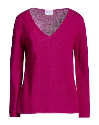 Be You By Geraldine Alasio Woman Sweater Purple Size M Cashmere