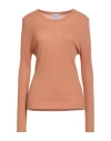 Be You By Geraldine Alasio Woman Sweater Rust Size L Viscose, Polyamide, Polyester In Orange