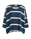 Be You By Geraldine Alasio Woman Sweater Slate Blue Size M Cotton, Cashmere