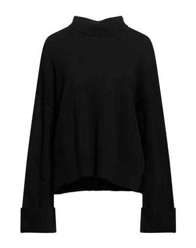 Be You By Geraldine Alasio Woman Turtleneck Black Size L Cashmere