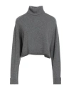 Be You By Geraldine Alasio Woman Turtleneck Grey Size Xs Cashmere
