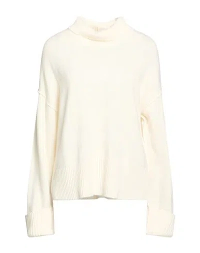 Be You By Geraldine Alasio Woman Turtleneck Ivory Size M Cashmere In White