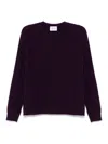Be You Cable Knit Sweater In Purple