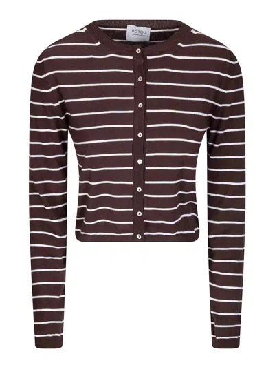 Be You Cardigan In Brown