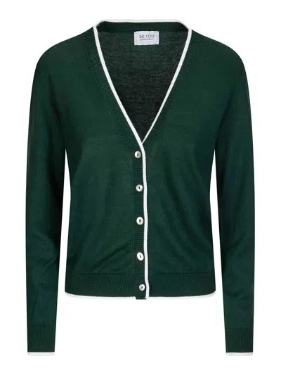 Be You Cardigan In Green