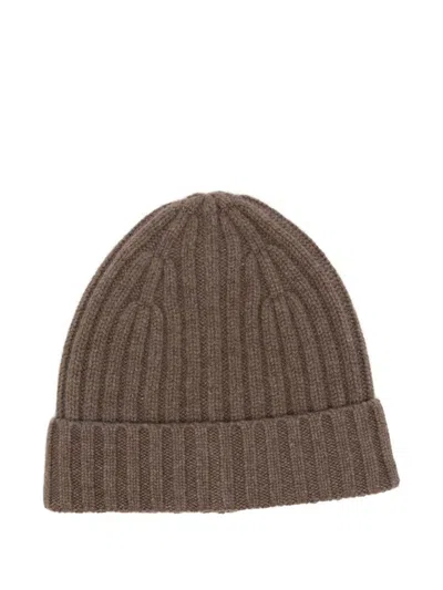 Be You Cashmere Beanie In Brown