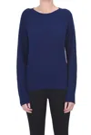 Be You Cashmere Pullover In Navy Blue