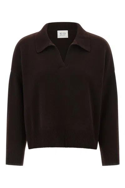 Be You Cashmere Sweater In Brown