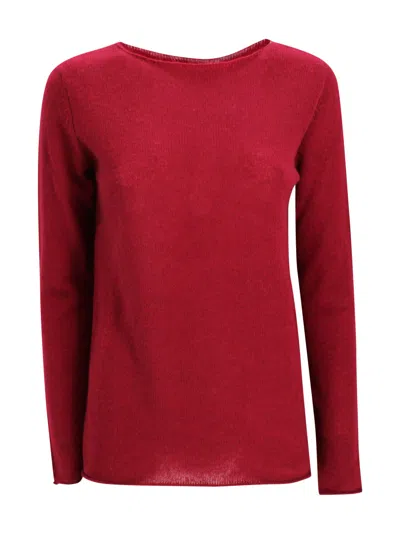 Be You Cashmere Sweater In Burgundy