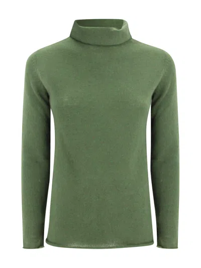 Be You Cashmere Turtleneck Sweater In Green