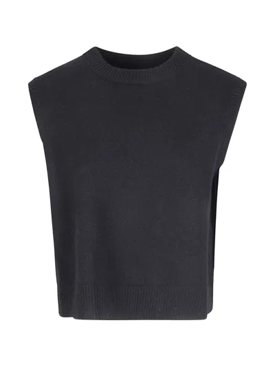 Be You Cashmere Vest In Black