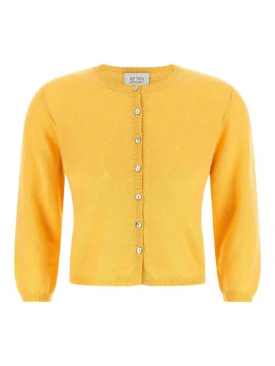 Be You Long-sleeve Cardigan In Orange