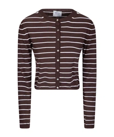 Be You Crew Neck Cardigan In Black