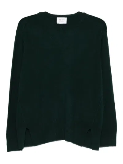 Be You Crew Neck Sweater In Green
