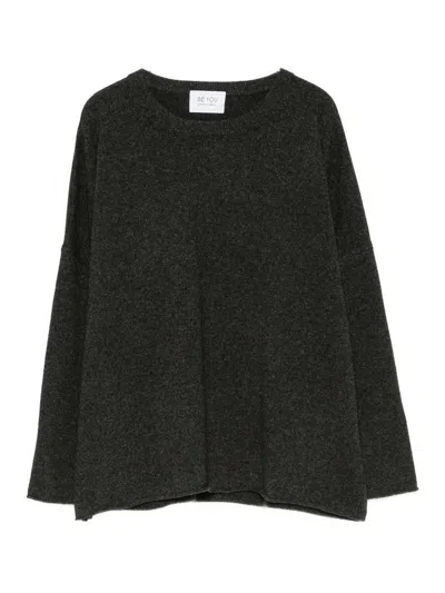 Be You Crew Neck Sweater In Grey