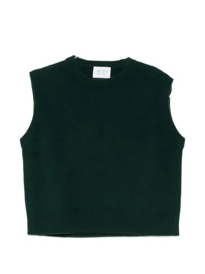 Be You Crew Neck Vest In Green