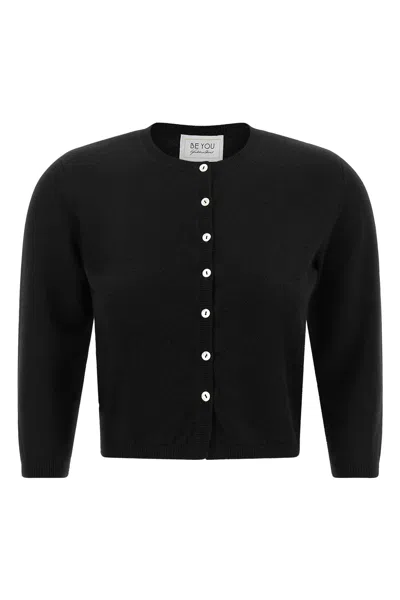 Be You Cardigan Mit Rundhalsausschnitt In Transparent