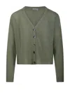 Be You Cropped Cashmere Cardigan With V-neckline
