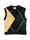 Be You Diamond Patterned Vest In Multi