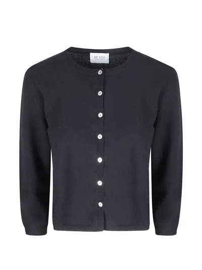 Be You Fine-knit Cashmere Cardigan In Black
