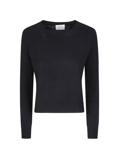 Be You Fine-knit Sweater In Black