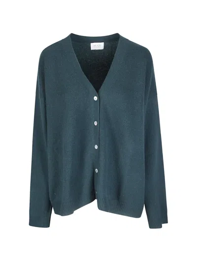 Be You Fine-knit V-neck Cardigan In Blue