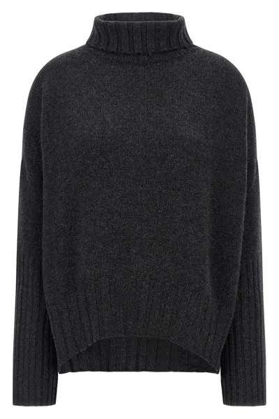 Be You Flared Sleeve Sweater In Gray