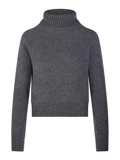 Be You Gray High Neck Sweater