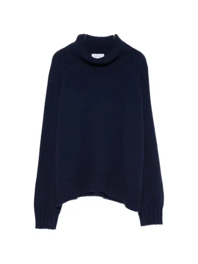 Be You High Neck Sweater In Blue