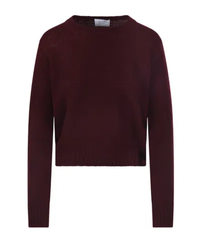 Be You Ribbed-knit Round-neck Sweater In Red