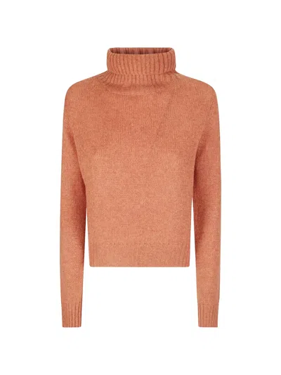 Be You Roll-neck Cashmere Sweater In Orange
