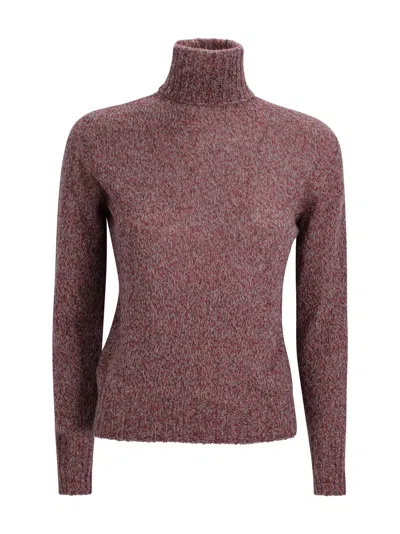 Be You Round Neck Cashmere Sweater In A Mottled Texture In Black