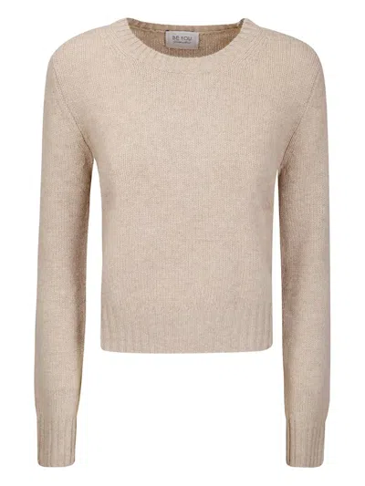 Be You Round-neck Sweater In Neutral