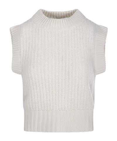 Be You Round Neck Sweater In White