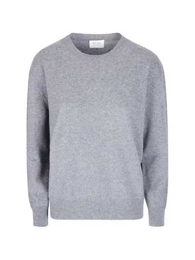 Be You Round-neck Cashmere Sweater In Gray