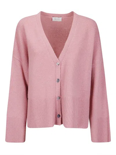 BE YOU SHORT CASHMERE CARDIGAN WITH FRONT BUTTONS AND V-NECKLINE