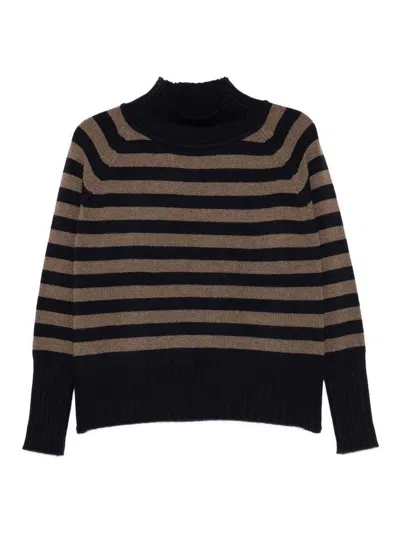 BE YOU STRIPED CASHMERE SWEATER