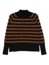 Be You Striped Cashmere Sweater In Multi