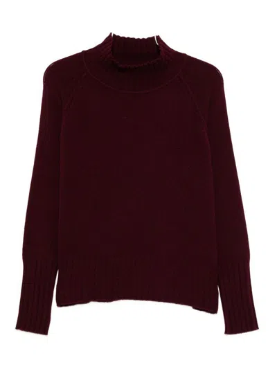 Be You Suéter Con Cuello Alto - Burdeos In Brown