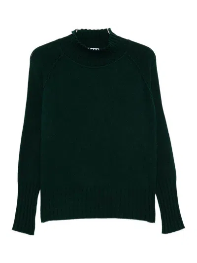 Be You Suéter Con Cuello Alto - Verde In Green